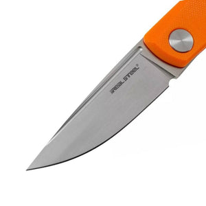 Real Steel Luna Lite EDC Urban Silp Joint Folding Knife-2.76" D2 Blade and Orange G10 Handle 7036 34.00 Real Steel Knives www.realsteelknives.com