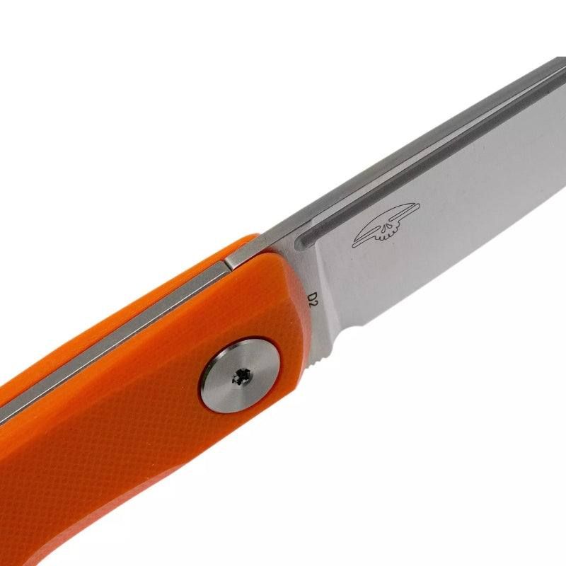 Real Steel Luna Lite EDC Urban Silp Joint Folding Knife-2.76" D2 Blade and Orange G10 Handle 7036 34.00 Real Steel Knives www.realsteelknives.com