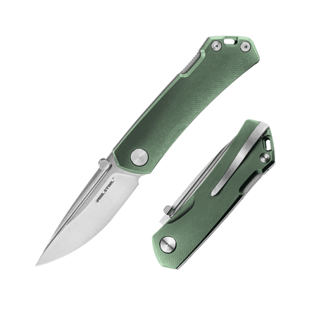 Real Steel LUNA Maius Backlock Folding Knife -3.03" Satin Bohler N690 Blade, Titanium Handle 7094 119.00 Real Steel Knives www.realsteelknives.com