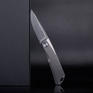 Real Steel Luna Slip Joint Folding Knife -2.76" Bohler N690 Beadblast Blade, Titanium Handle 7001 89.00 Real Steel Knives www.realsteelknives.com