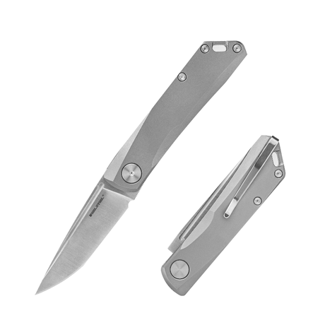Real Steel Luna Slip Joint Folding Knife -2.76" Bohler N690 Satin Blade, Titanium Handle 7001ST 89.00 Real Steel Knives www.realsteelknives.com