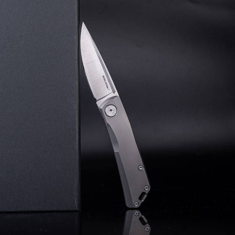 Real Steel Luna Slip Joint Folding Knife -2.76" Bohler N690 Satin Blade, Titanium Handle 7001ST 89.00 Real Steel Knives www.realsteelknives.com