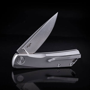 Real Steel Luna Slip Joint Folding Knife -2.76" Bohler N690 Satin Blade, Titanium Handle 7001ST 89.00 Real Steel Knives www.realsteelknives.com