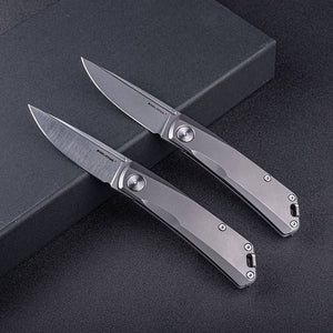 Real Steel Luna Slip Joint Folding Knife -2.76" Bohler N690 Satin Blade, Titanium Handle 7001ST 89.00 Real Steel Knives www.realsteelknives.com