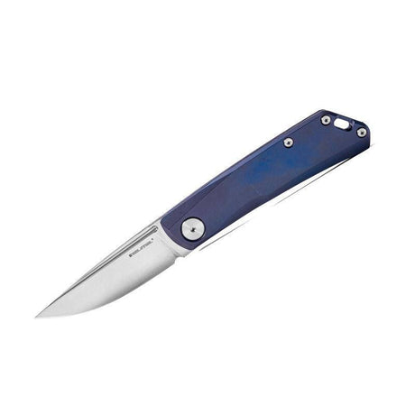 Real Steel Luna TS Urban EDC Slip Joint Folding Knife -2.76" Bohler N690 Blade and Anodized Titanium Handle 7001TS03 69.00 Real Steel Knives www.realsteelknives.com