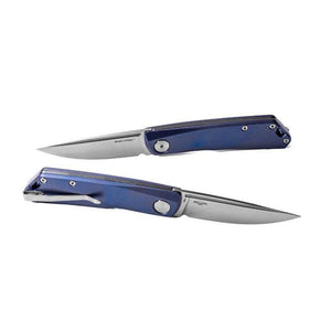 Real Steel Luna TS Urban EDC Slip Joint Folding Knife -2.76" Bohler N690 Blade and Anodized Titanium Handle 7001TS02 69.00 Real Steel Knives www.realsteelknives.com