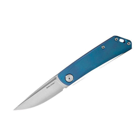 Real Steel Luna TS Urban EDC Slip Joint Folding Knife -2.76" Bohler N690 Blade and Anodized Titanium Handle 7001TS06 69.00 Real Steel Knives www.realsteelknives.com