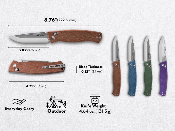 Real Steel Pathfinder Bushcraft Folder Crossbar Lock Folding Knife -3.54" Two-Tone Alleima 14C28N Drop Point Blade and Green Micarta Handle 7851G 79.00 Real Steel Knives www.realsteelknives.com