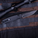 Real Steel Pathfinder Full Flat Grind (FFG) Folder EDC Crossbar Lock Folding Pocket Knife -(3.74" Alleima 14C28N Black Stonewashed Blade) G10 Handle 7851BB 71.00 Real Steel Knives www.realsteelknives.com