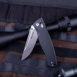 Real Steel Pathfinder Full Flat Grind (FFG) Folder EDC Crossbar Lock Folding Knife -(3.74" Alleima 14C28N Stonewash Blade) G10 Handle 7851BS 71.00 Real Steel Knives www.realsteelknives.com