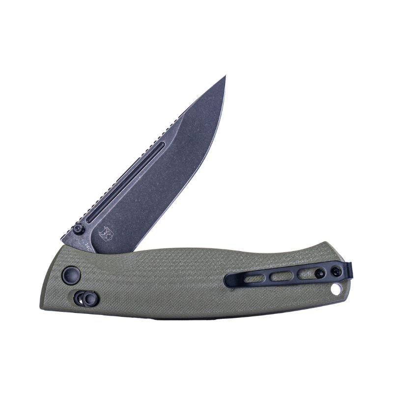 Real Steel Pathfinder Full Flat Grind (FFG) Folder EDC Crossbar Lock Folding Pocket Knife -(3.74" Alleima 14C28N Black Stonewashed Blade) G10 Handle 7851GB 71.00 Real Steel Knives www.realsteelknives.com