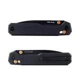 Real Steel Perix Crossbar Lock Folding Knife 3.5''Nitro-V Black PVD Coated Drop Point Blade, Black G10 Handle 7121BB 68.00 Real Steel Knives www.realsteelknives.com