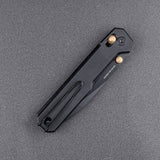 Real Steel Perix Crossbar Lock Folding Knife 3.5''Nitro-V Black PVD Coated Drop Point Blade, Black G10 Handle 7121BB 68.00 Real Steel Knives www.realsteelknives.com