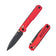 Real Steel Perix Crossbar Lock Folding Knife 3.5''Nitro-V Black PVD Coated Drop Point Blade, Red G10 Handle 7121BR 68.00 Real Steel Knives www.realsteelknives.com