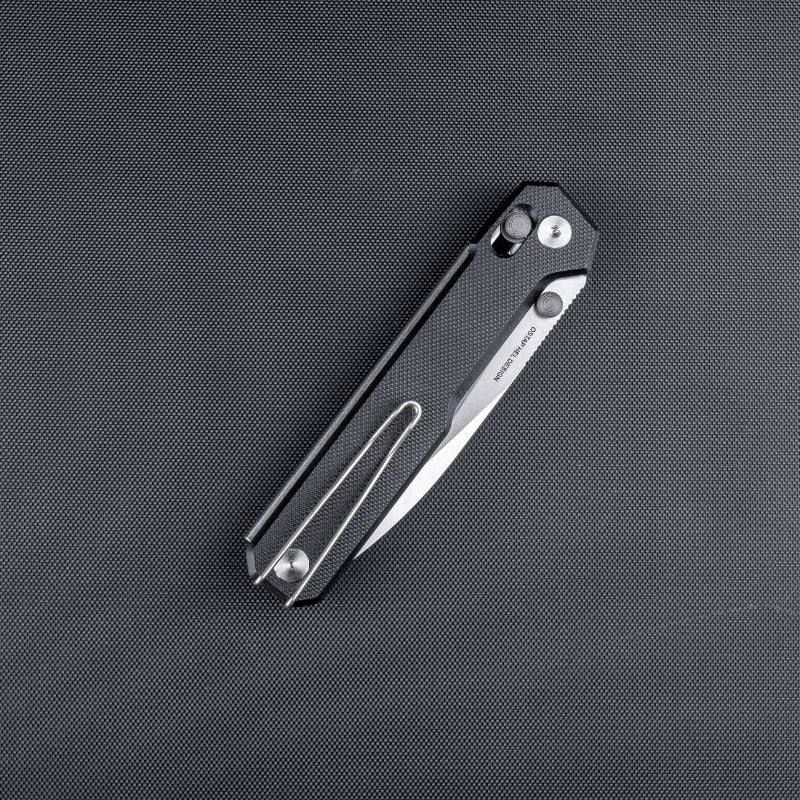 Real Steel Perix Crossbar Lock Folding Knife 3.5''Nitro-V Stonewashed Drop Point Blade, Black G10 Handle 7121BS 68.00 Real Steel Knives www.realsteelknives.com