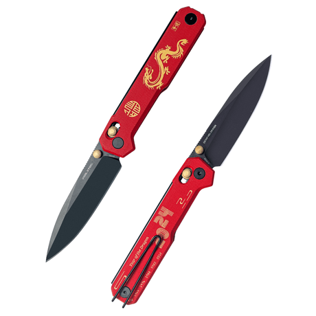 Real Steel Perix Crossbar Lock Folding Knife-"Year of the Dragon" Limited Edition 2024 knife Real Steel Knives Real Steel Knives www.realsteelknives.com