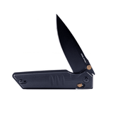 Real Steel Sacra Crossbar Lock Folding Knife -3.31" Bohler K110 PVD Black Blade and G10 Handle 7711BB 62.00 Real Steel Knives www.realsteelknives.com