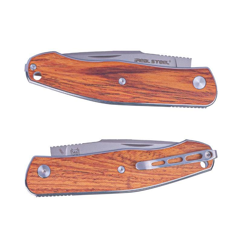 Real Steel Serenity Slipjoint Folding Knife (3.43" N690 Bead Blasted Drop Point Blade) Rosewood Handle 7681W 77.00 Real Steel Knives www.realsteelknives.com