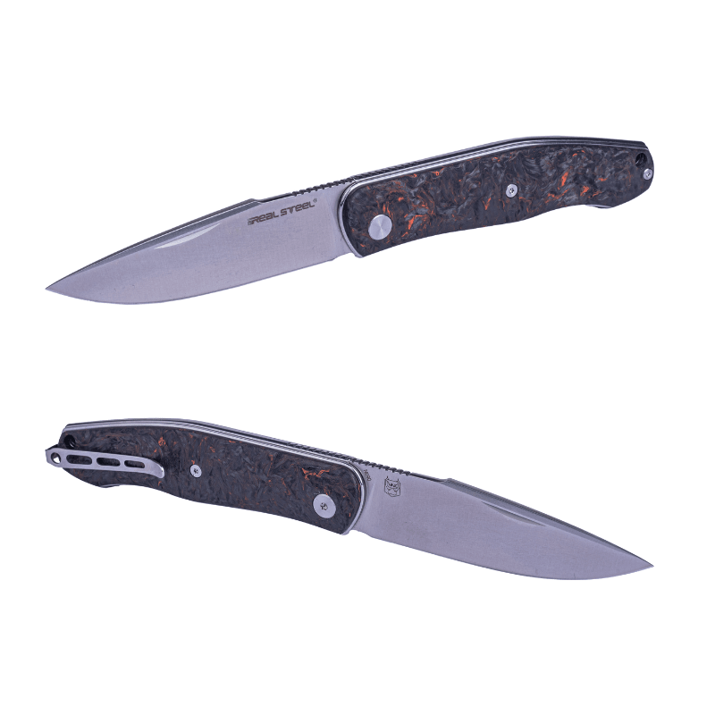 Real Steel Serenity Slipjoint Folding Knife (3.43" N690 Drop Point Blade) - Test Samples 98.00 Real Steel Knives www.realsteelknives.com