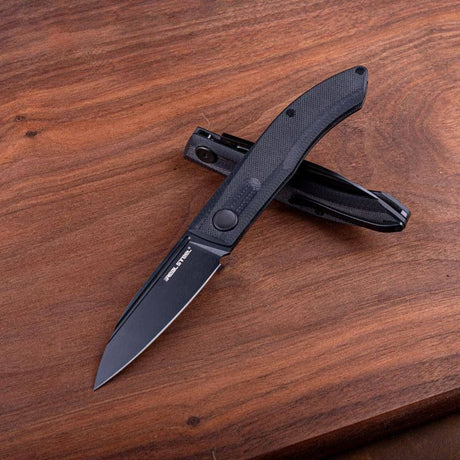 Real Steel Stella EDC Urban Slip Joint Folding Pocket Knife -2.95" Black VG-10 Blade, Black G10 Handle 7051B 69.00 Real Steel Knives www.realsteelknives.com